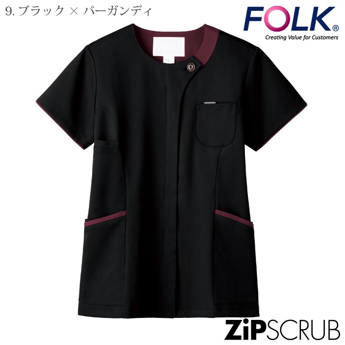 [FOLK] 7069SC レディスジップスクラブ