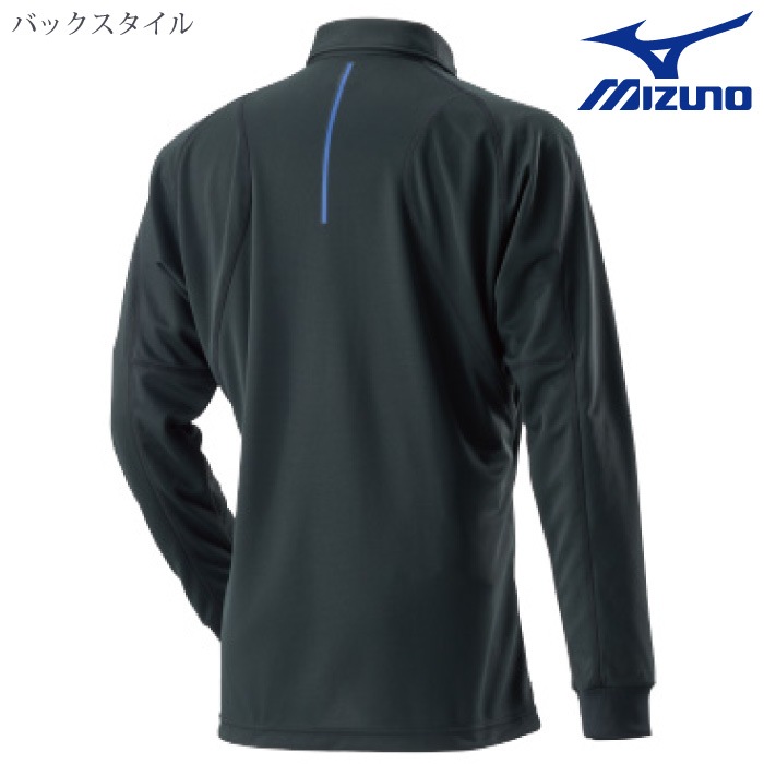 [ミズノ] C2JA8181 ワークボタンダウンポロシャツ〈長袖〉