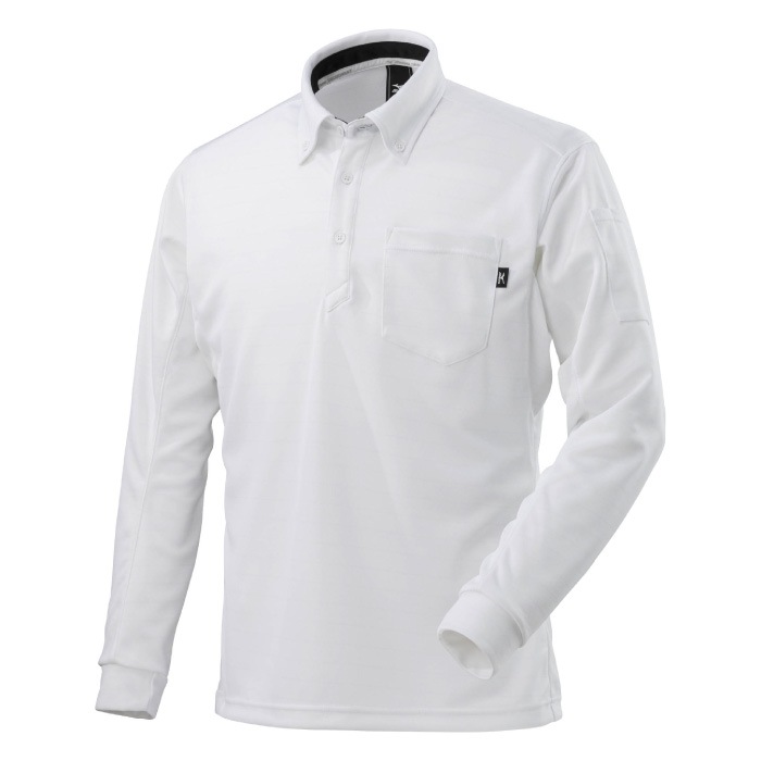 [ミズノ] F2JA1181 ワークボタンダウンポロシャツ〈長袖〉