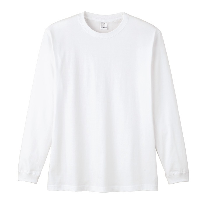 [LIFEMAX] MS1612WO 5.6オンスハイグレードコットンロングスリーブTシャツ（ホワイト/２XL）