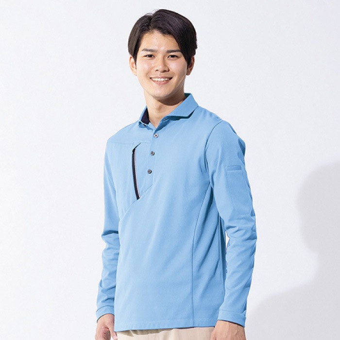 [アイトス] AZ-50017 長袖ポロシャツ（男女兼用）