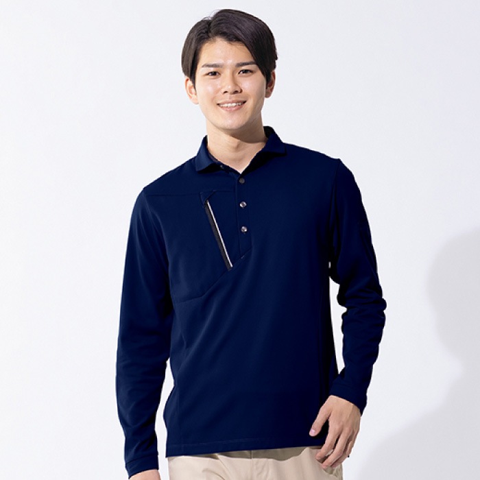 [アイトス] AZ-50017 長袖ポロシャツ（男女兼用）