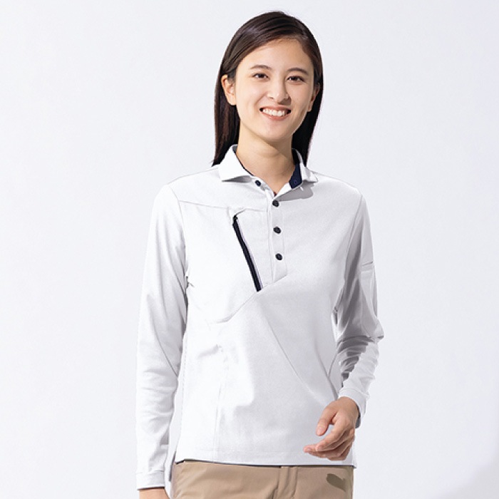 [アイトス] AZ-50017 長袖ポロシャツ（男女兼用）