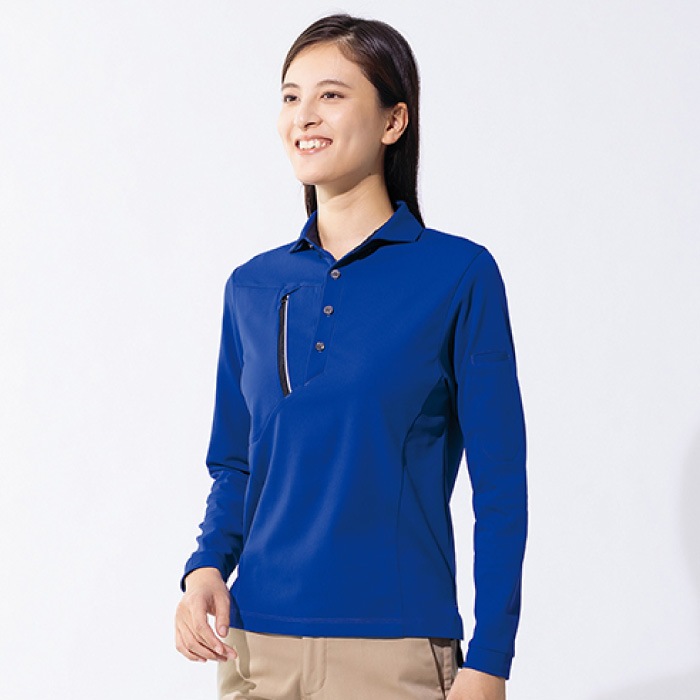 [アイトス] AZ-50017 長袖ポロシャツ（男女兼用）