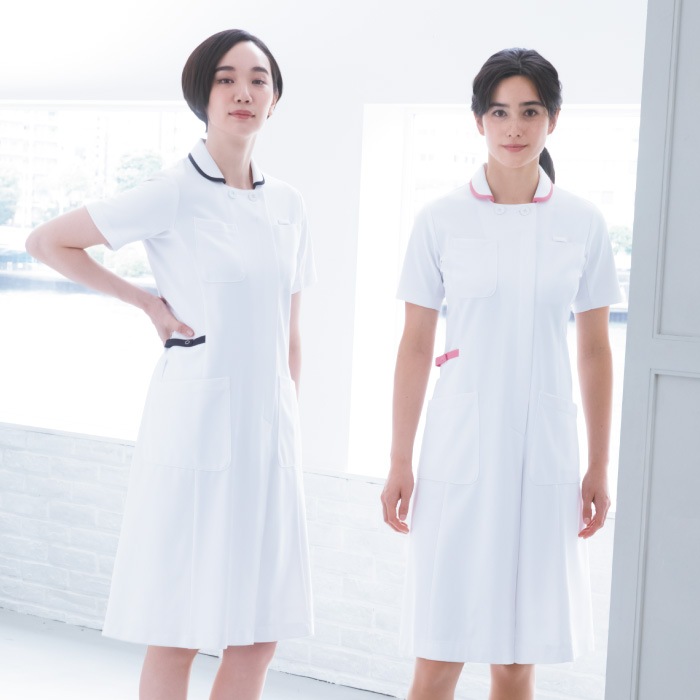 [KAZEN] 990 ワンピース半袖 2枚セット