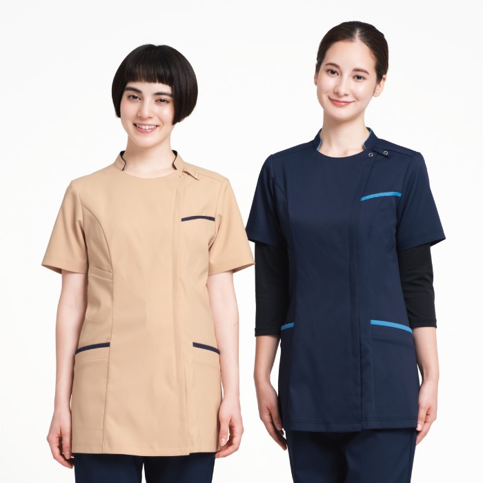 [KAZEN] KZN700 レディスジャケット半袖 2枚セット