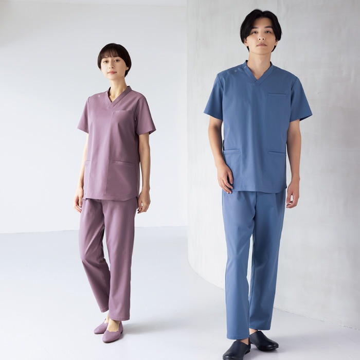 [KAZEN] KZN350 スクラブ（男女兼用） 2枚セット