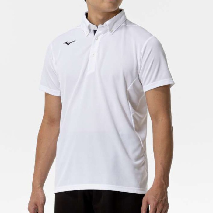 [ミズノ] 32MAC180 ボタンダウンポロシャツ