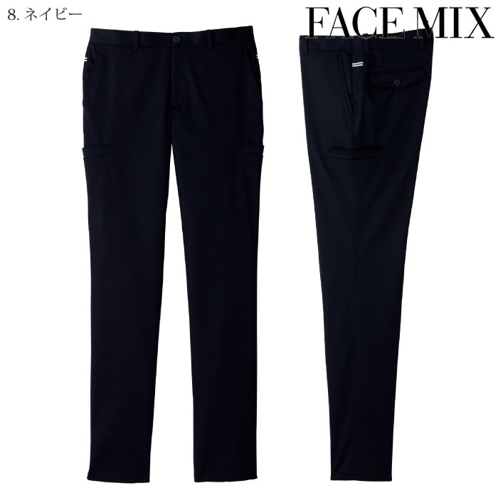 [FACE MIX] FP6006M メンズストレッチウエストリプパンツ
