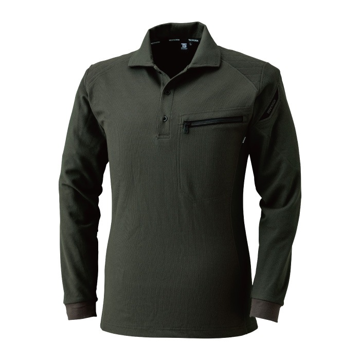 [TS Design] 5105 ワークニットロングポロシャツ