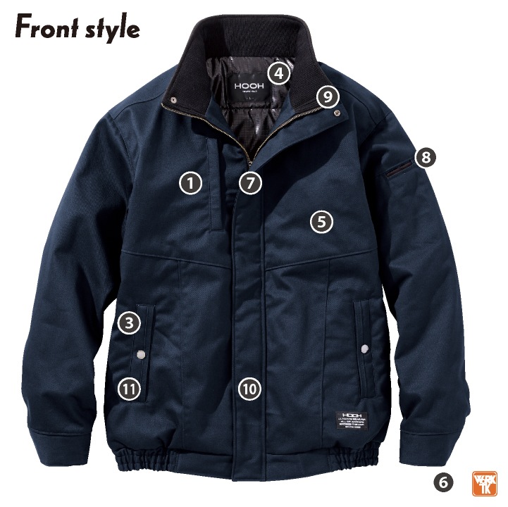 ジャケット・アウター mrkr 村上被服 防寒ジャケット 防寒ブルゾン 秋冬 上着 メンズ レディース