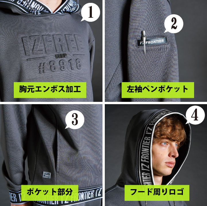 アイズフロンティア パーカ? 秋冬 上着 メンズ レディース