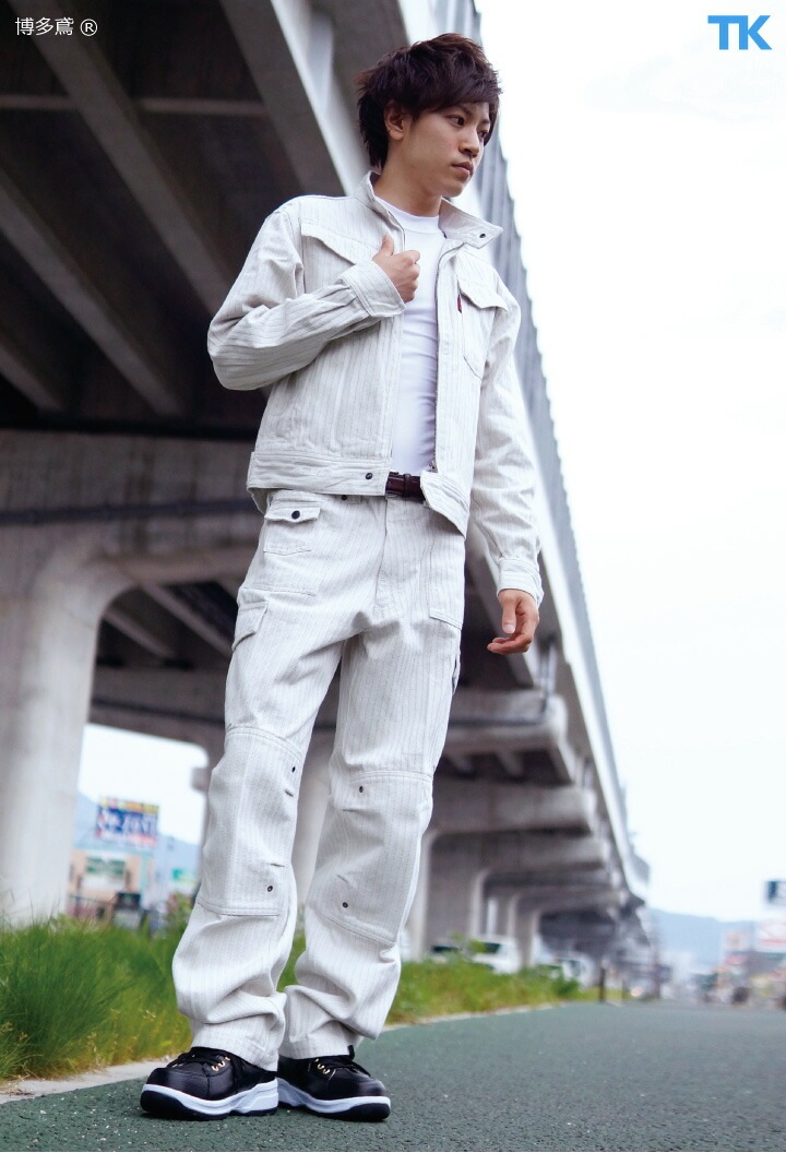 作業着 ボンタン 博多鳶 ストライプ ウルトラデカタンク 博多鳶