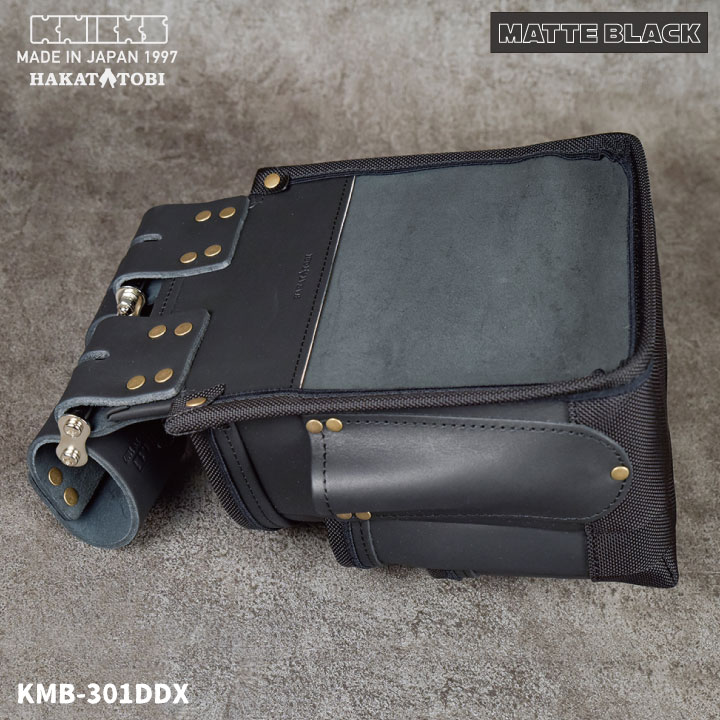 即日出荷] KNICKS ニックス 総ヌメ革使用 3段腰袋 バリスティック補強