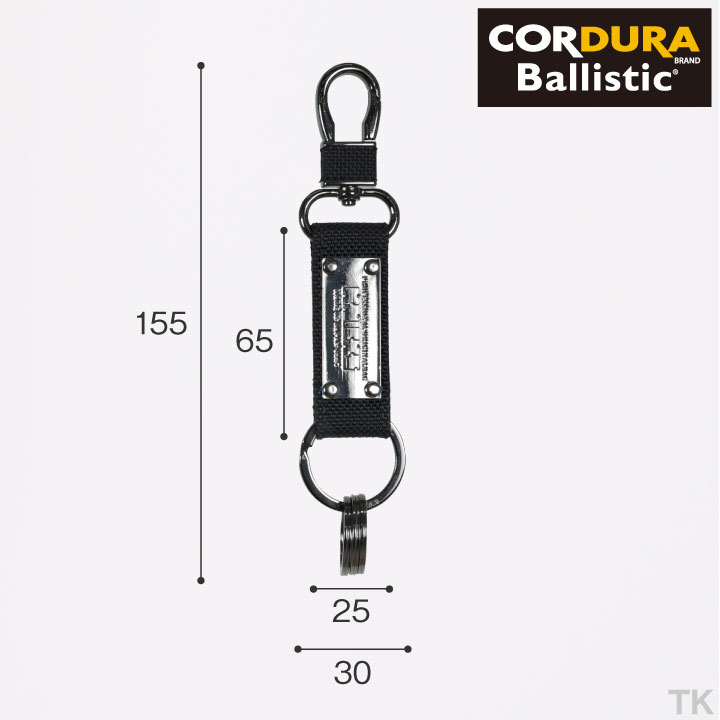 [即日出荷] KNICKS ニックス バリスティック生地キーホルダー コーデュラ バリスティック生地 BA-KH nx-ba-kh