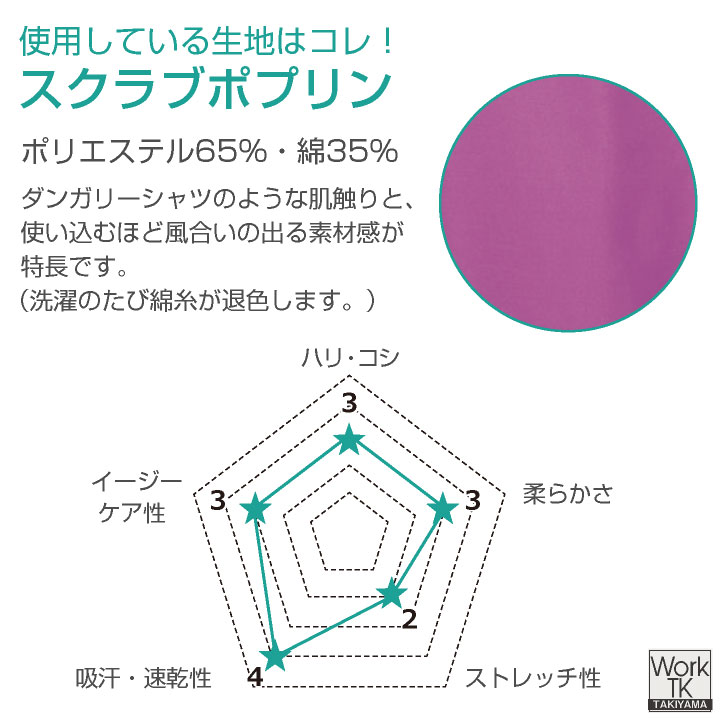 スクラブ PANTONE FOLK 白衣 かわいい おしゃれ フォーク 半袖 メンズ レディース [ネコポス] fo-7042sc