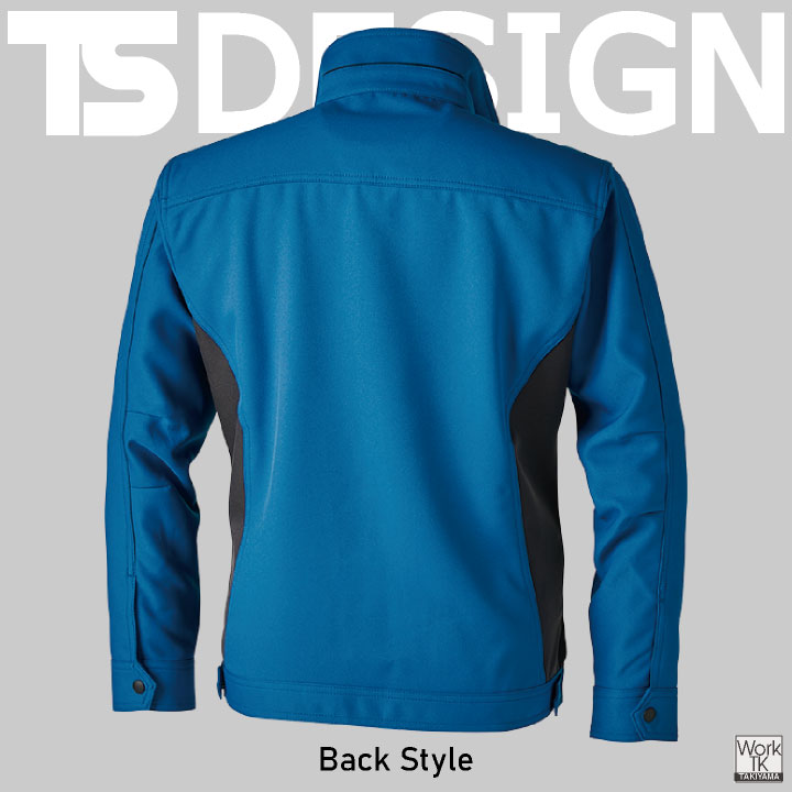 TS DESIGN ストレッチ 裏綿 長袖ブルゾン 制電 JIS T8118規格適合 春夏 秋冬 ジャケット ジャンパー 作業服 作業着 建設業 製造業 運送業 物流 倉庫 整備 点検 清掃 ビルメン 制服 メンズ レディース 藤和 tw-8116