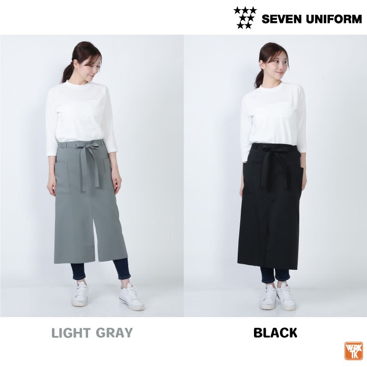 ロング エプロン 前掛け サロンエプロン ソムリエエプロン 飲食店 業務