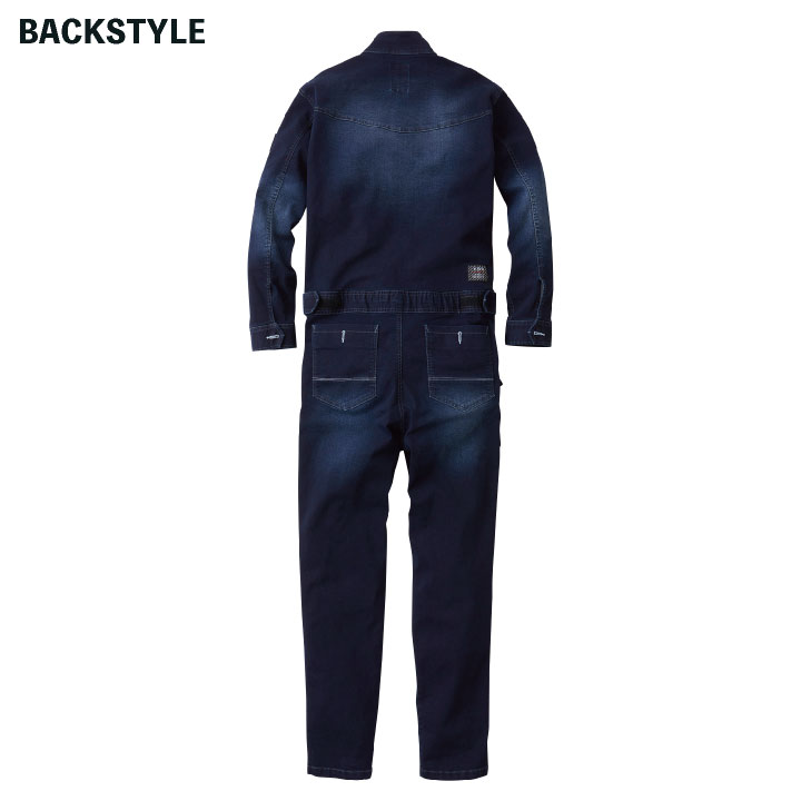 エスティボ☆デニム風つなぎウェア 限定 レディースデニムつなぎ デアリーウーマンツナギ 半袖