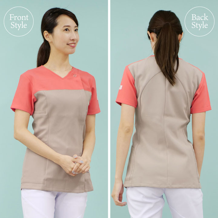 スクラブ ワコール Wacoal FOLK 白衣 半袖 レディース おしゃれ