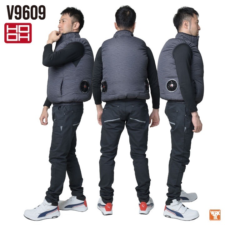 2025年新型28V] HOOH 鳳凰 フルセット ベスト 空調作業服 快適