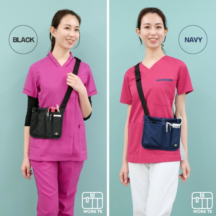 [即日出荷] ナース ポーチ グッズ ウエストポーチ ショルダーバッグ ウエストバッグ ポシェット レディース メンズ 医療 看護師 病院 介護士 保育士 おすすめ 軽量 撥水2Wayオーガナイザー [ネコポス] tk-0001