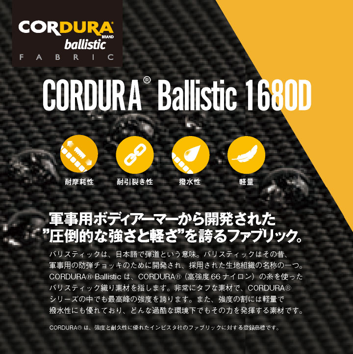 即日出荷] KNICKS ニックス コーデュラバリスティック生地