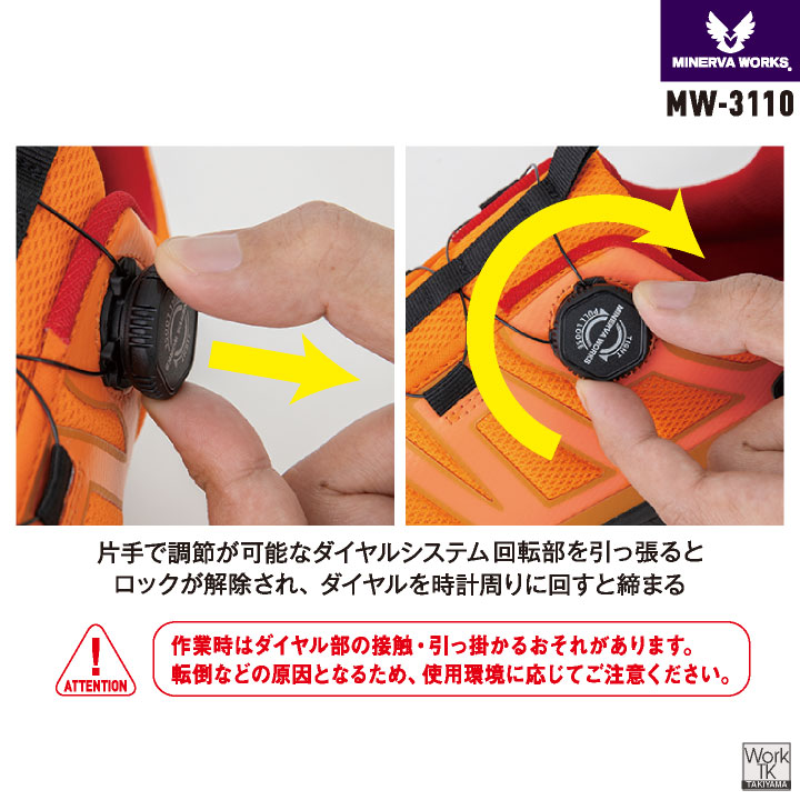 コーコス ミネルヴァワークス 安全靴 樹脂先芯 ダイヤル式 軽量 ローカット 作業靴 セーフティシューズ セーフティーシューズ スニーカー カジュアル おしゃれ メンズ レディース cc-mw3110