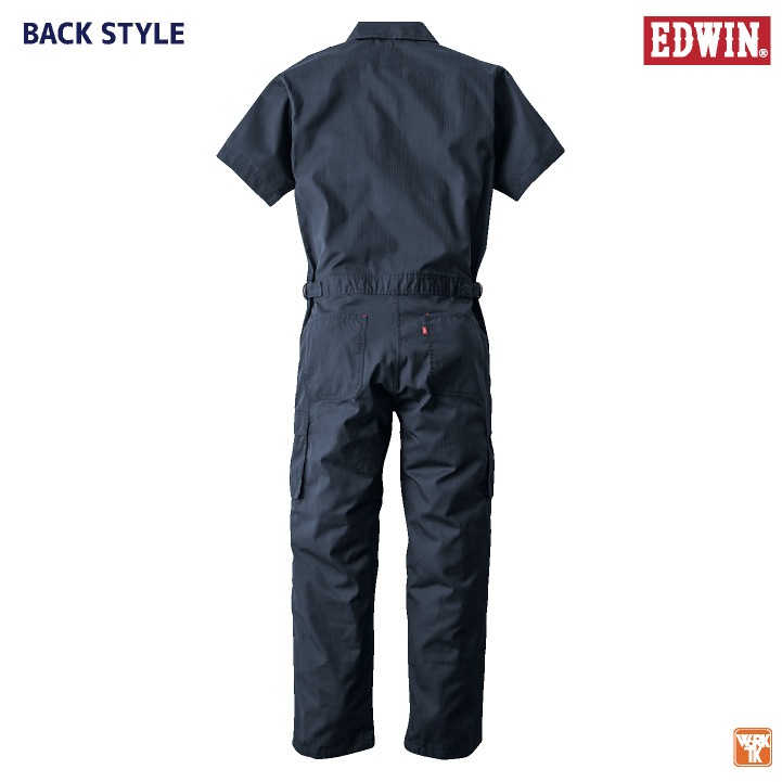 半袖つなぎ 半袖ツナギ エドウインオールインワン EDWIN ミニ