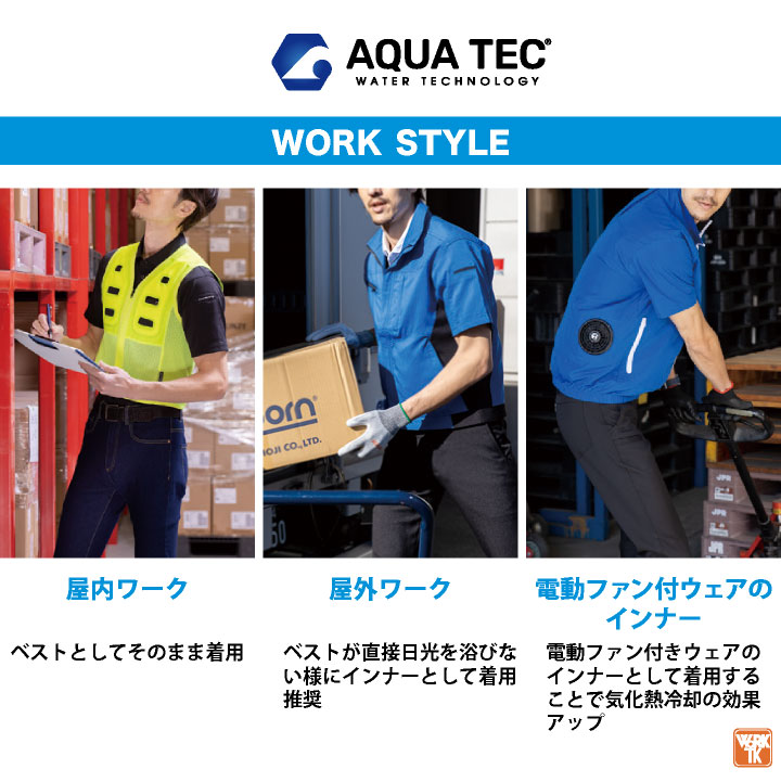 アクアテック 水を入れるだけ! 水冷ベスト 水冷服 アクアウォーター