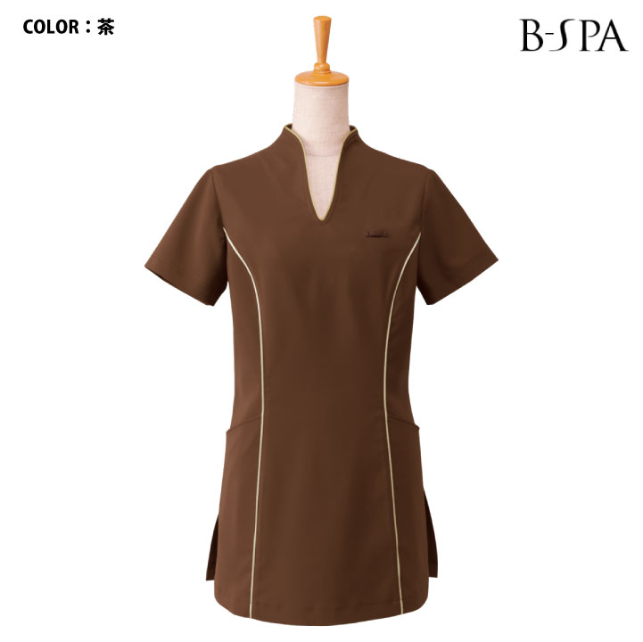 ボンユニ チュニック 透け防止 カットソー 美容 エステサロン