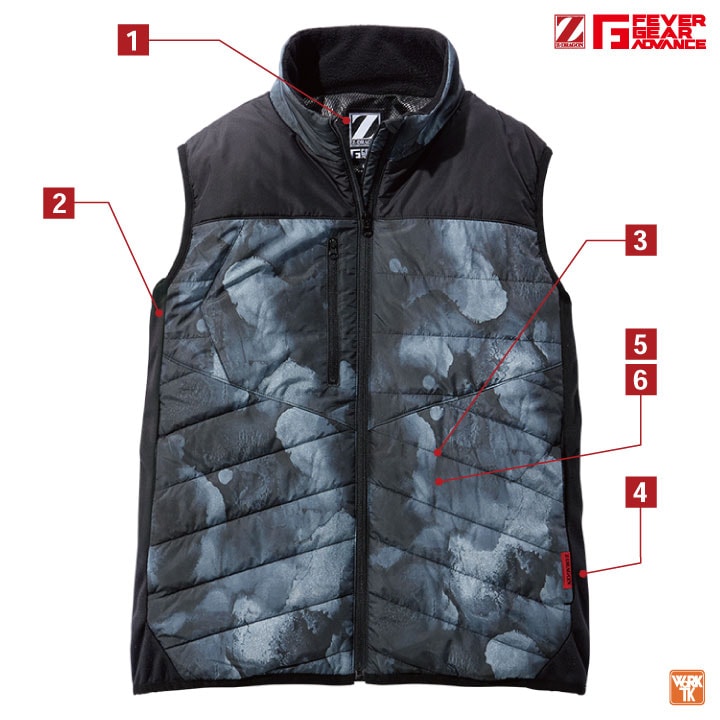 自重堂 電熱ベスト バッテリーセット 秋冬 防寒着 Z-DRAGON バッテリー