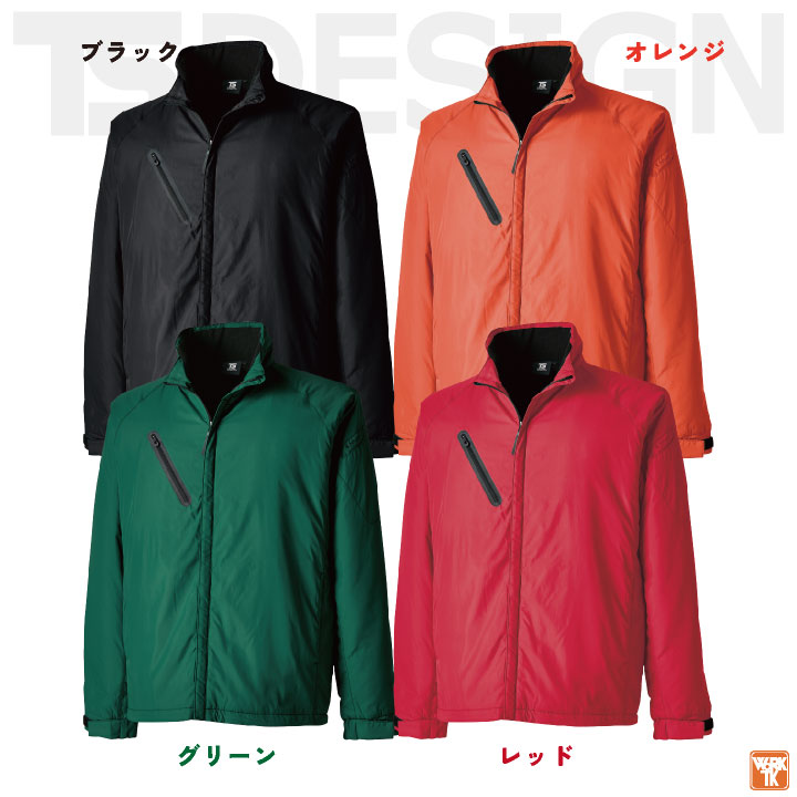 TS DESIGN 長袖防寒ジャケット 秋冬 防寒着 防寒 ライトウォーム