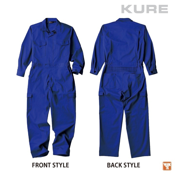 長袖つなぎツナギ ハイパフォーマンス カジュアルつなぎ 綿入り補強