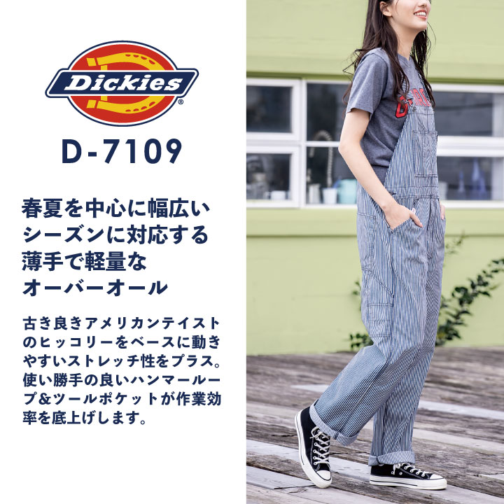 Dickies ディッキーズ オーバーオール ヒッコリー ストライプ