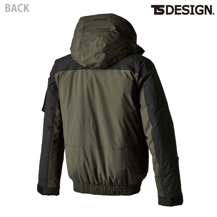 TS-DESIGN 藤和 ダウンジャケット 秋冬 メンズ レディース 防寒 軽量 保温 防風 反射 暖かい 作業服 ユニフォーム キャンプ シンプル 上着 tw-1926-b TS-DESIGN 藤和 ダウンジャケット 秋冬 メンズ レディース 防寒 軽量