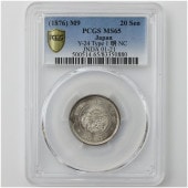 1876 ���� ����9ǯ ε 20�� ��� ������ 1 �� NC PCGS MS 65 ̤���ѡ�����̤������ ����ȥ���