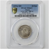 1876  9ǯ ε 20   1  NC  PCGS MS 64+ ̤ѡ̤ ȥ