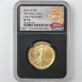 2016 ����ꥫ ���������󥰥�Хƥ� 100��ǯ��ǰ 50 ����� ���  1/2���� ̤���� NGC SP 70 ER ������ �ǹ���� ����̤������ ��Ȣ��