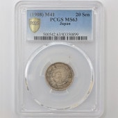 1908 ���� ����41ǯ ���� 20�� ��� PCGS MS 63 ̤������