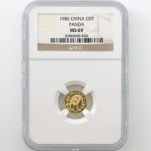 1986 ��� �ѥ�� 5�� ��� 1/20 ����  NGC MS 69 ��ǹ���� ����̤������