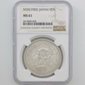 1902 ����35ǯ 1�߶�� NGC MS61 ��̤������ ��1�߶�� ������ ��ǯ