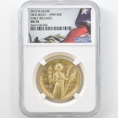 2015 ����ꥫ �ϥ���꡼�� ��ͳ�ν��� ��Хƥ� 100�ɥ� ��� 1���� ̤���� NGC MS70 ER ������ �ǹ���� ����̤������