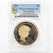 �������� 1999 �ѹ� �������������鵭ǰ 5�ݥ�� ��� �ץ롼�� PCGS PR 69 DCAM ��ǹ���� ����̤������ ��Ȣ�� �����ꥹ ���