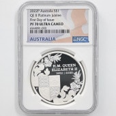 2022 �������ȥ�ꥢ ���ꥶ�٥�2��¨��70��ǯ��ǰ �ץ���ʡ�����ӥ꡼ 1��ɥ� ��� 1���� �ץ롼�� NGC PF 70 UC FDOI ������ �ʽ�������˺ǹ���� ����̤������ ��Ȣ�� �������ȥ�ꥢ ���