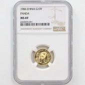 1986 ��� �ѥ�� 10�� ��� 1/10 ����  NGC MS 69 ��ǹ���� ����̤������