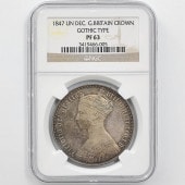 �������� 1847 �ѹ� �ӥ��ȥꥢ���������å����饦�� 1���饦�� ��� �ץ롼�� NGC PF 63 UNDECIMO EDGE�ڥݥ���ȡ������ݥ������оݳ���