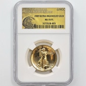 2009 ����ꥫ ����ȥ�ϥ���꡼�� ���֥륤������ 20�ɥ� ��� 1���� ̤���� NGC MS 70 PL  �ǹ���� ����̤������