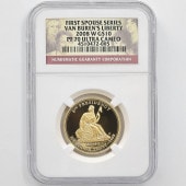 2008 ����ꥫ �ե������ȥ�ǥ����꡼�� ������ӥ塼��󡦥�Хƥ� 10 �ɥ� ��� 1/2���� �ץ롼�� NGC PF 70 UC �ǹ���� ����̤������