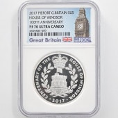 �������� 2017 �ѹ� �������󥶡�ī100��ǯ��ǰ 5�ݥ�� �ԥ��ե��� ��� �ץ롼�� NGC PF 70 UC �ǹ���� ����̤������ �����ꥹ